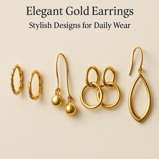 Elegant Gold Earrings: Stylish Designs for Daily Wear