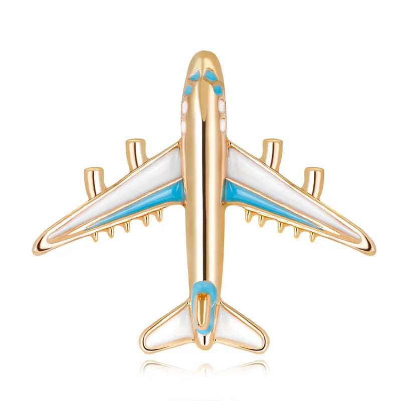 Plane Brooch - PEACHY ACCESSORIES