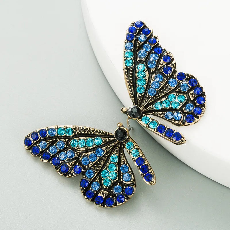 Butterfly Wings Diamond Earrings - PEACHY ACCESSORIES