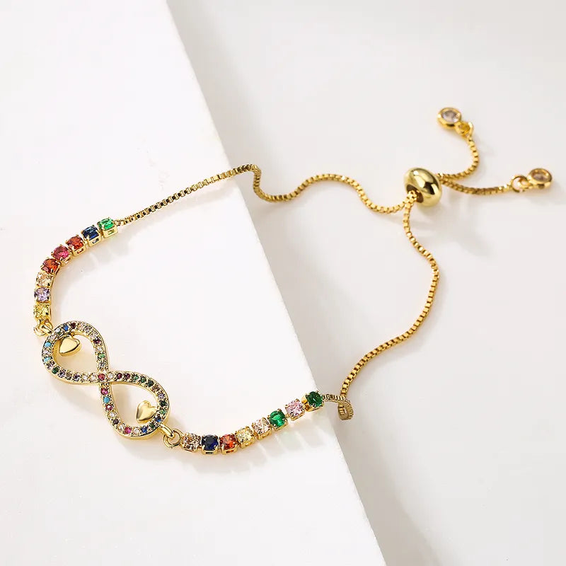 Infinity Heart 18K Gold Plated Bracelet - PEACHY ACCESSORIES