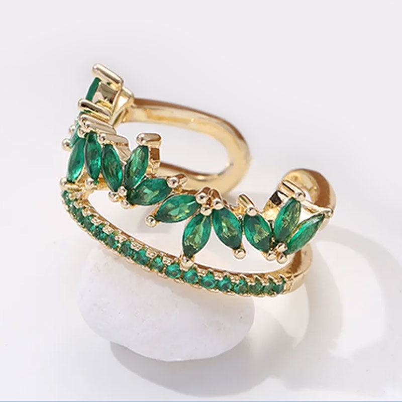 Classic 18K Gold Plated Zircon Ring - PEACHY ACCESSORIES