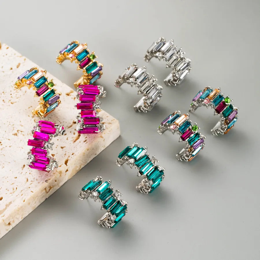 Rhinestones Ear Studs - PEACHY ACCESSORIES