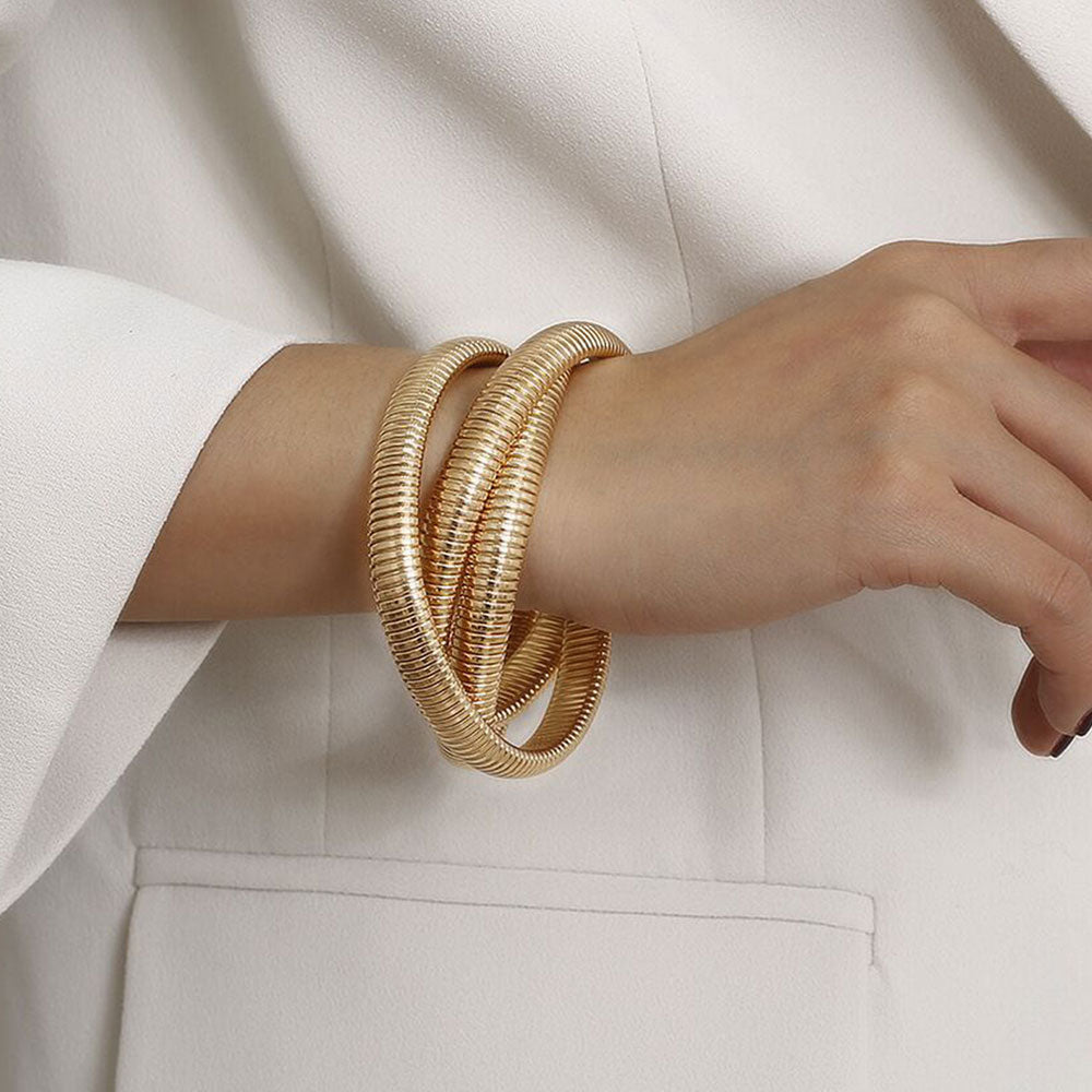 Chunky Bangle - 18K Gold Plated