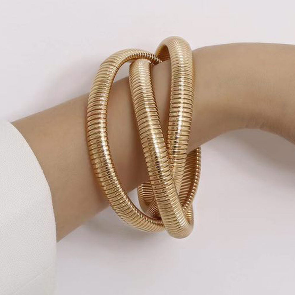 Chunky Bangle - 18K Gold Plated