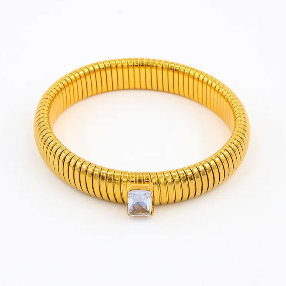 Glam Chunky Gold Kada Bangles - 18K Gold Plated