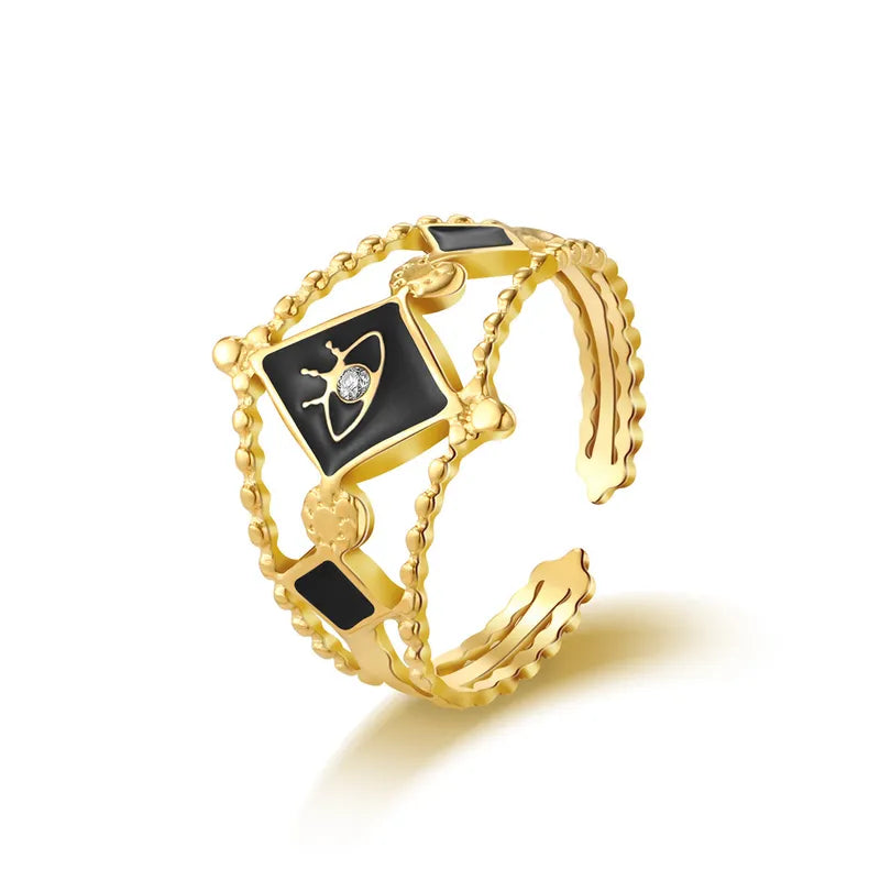 Royal Boho Evil Eye Ring - 18K Gold Plated