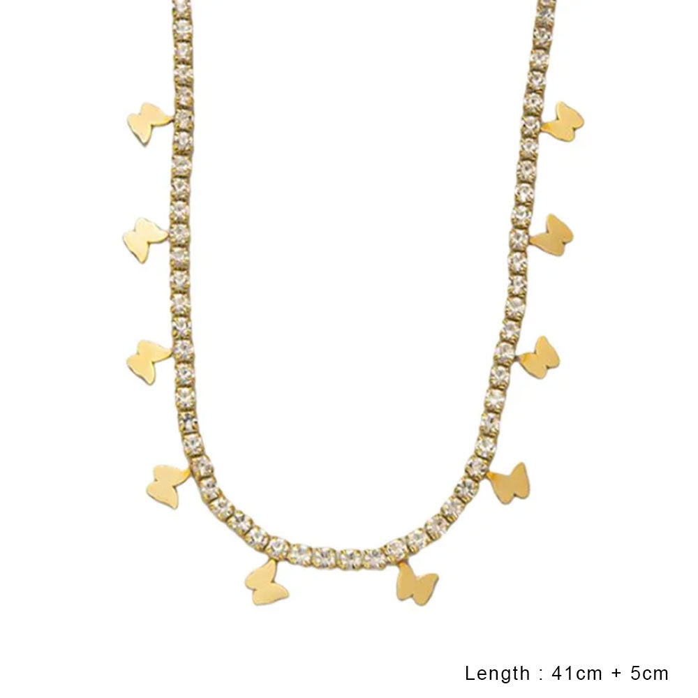 Iconic Butterfly Tennis Necklace