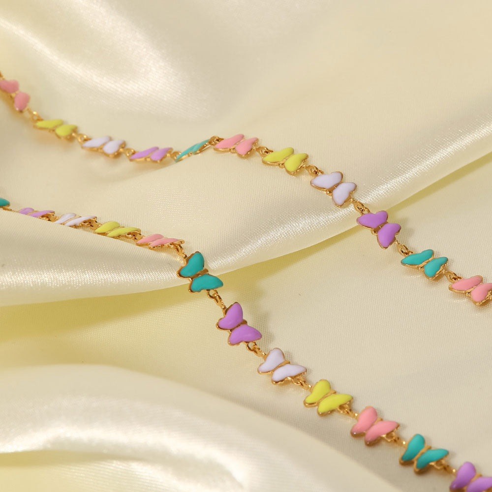 Cute Butterfly Necklace - 18K Gold Plated