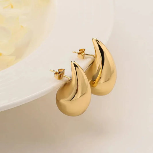 Drop Earrings - 18K Gold Plated - PEACHY ACCESSORIES