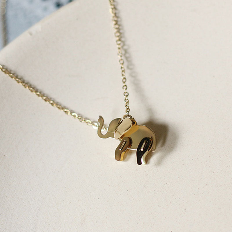 Baby Elephant Stainless Steel Necklace - PEACHY ACCESSORIES