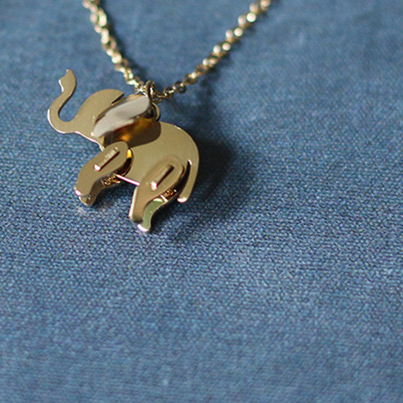Baby Elephant Stainless Steel Necklace - PEACHY ACCESSORIES