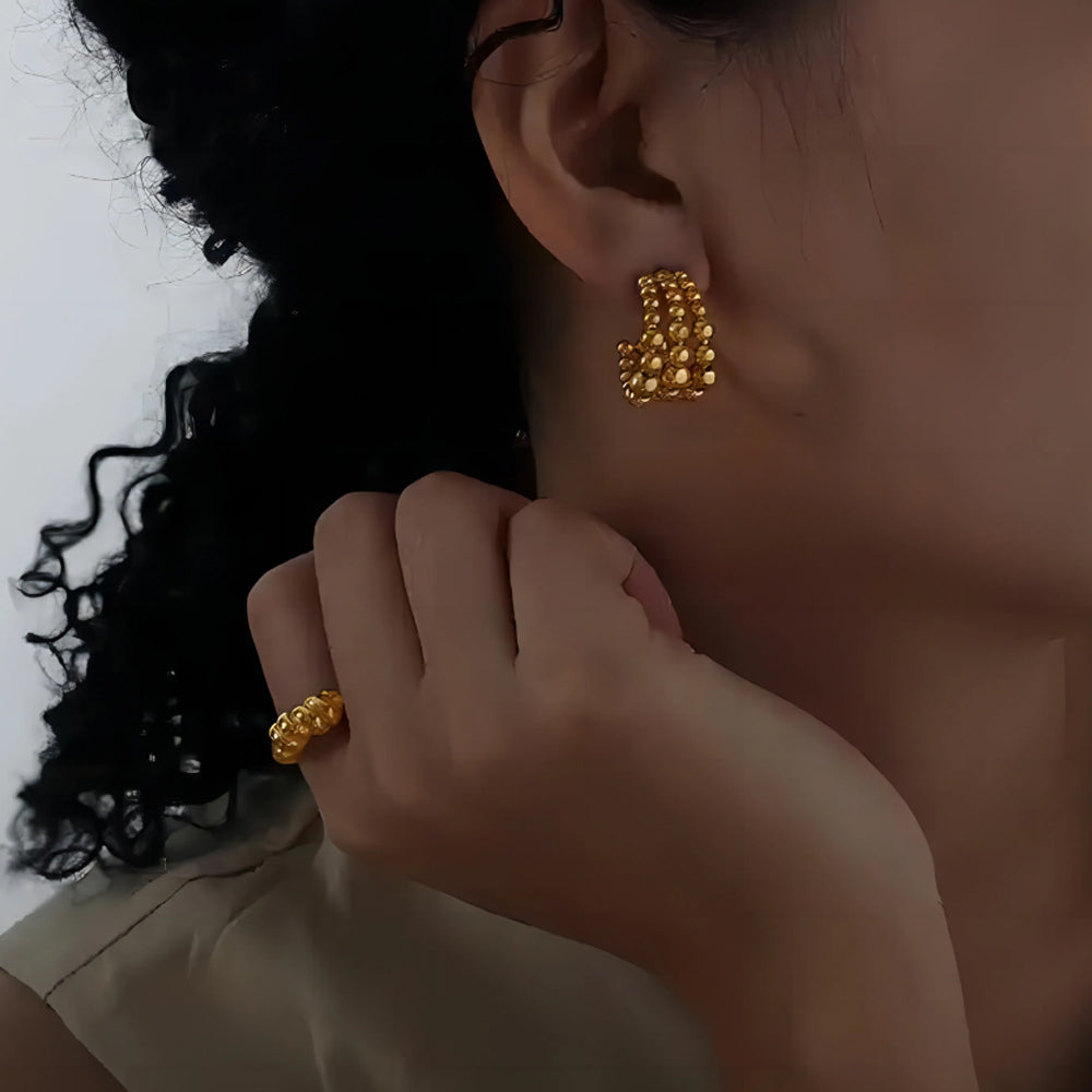 Classic Diana Hoop Earrings - 18K Gold Plated
