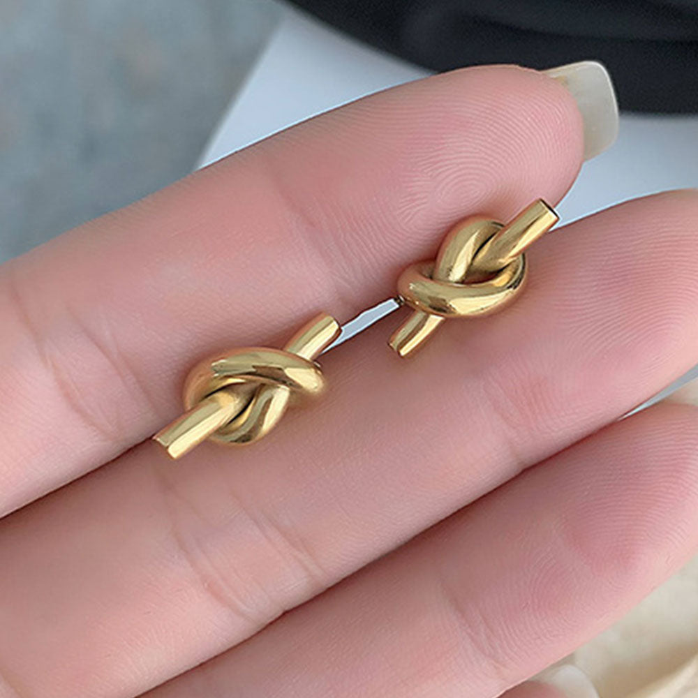 Classic Knot Earrings - 18K Gold Plated