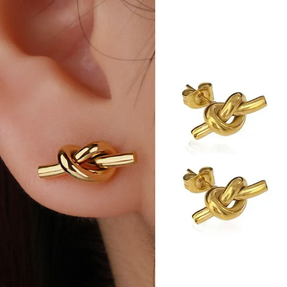 Classic Knot Earrings - 18K Gold Plated