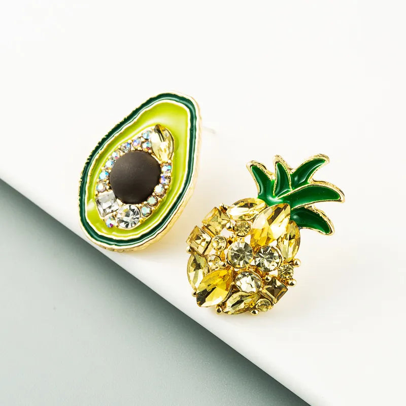 Cute Pineapple Avocado Earrings - PEACHY ACCESSORIES