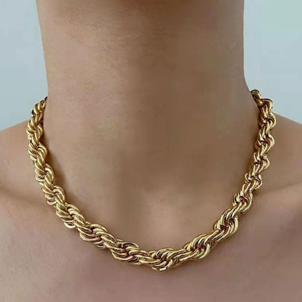 Chunky Twisted Chain - 18K Gold Plated