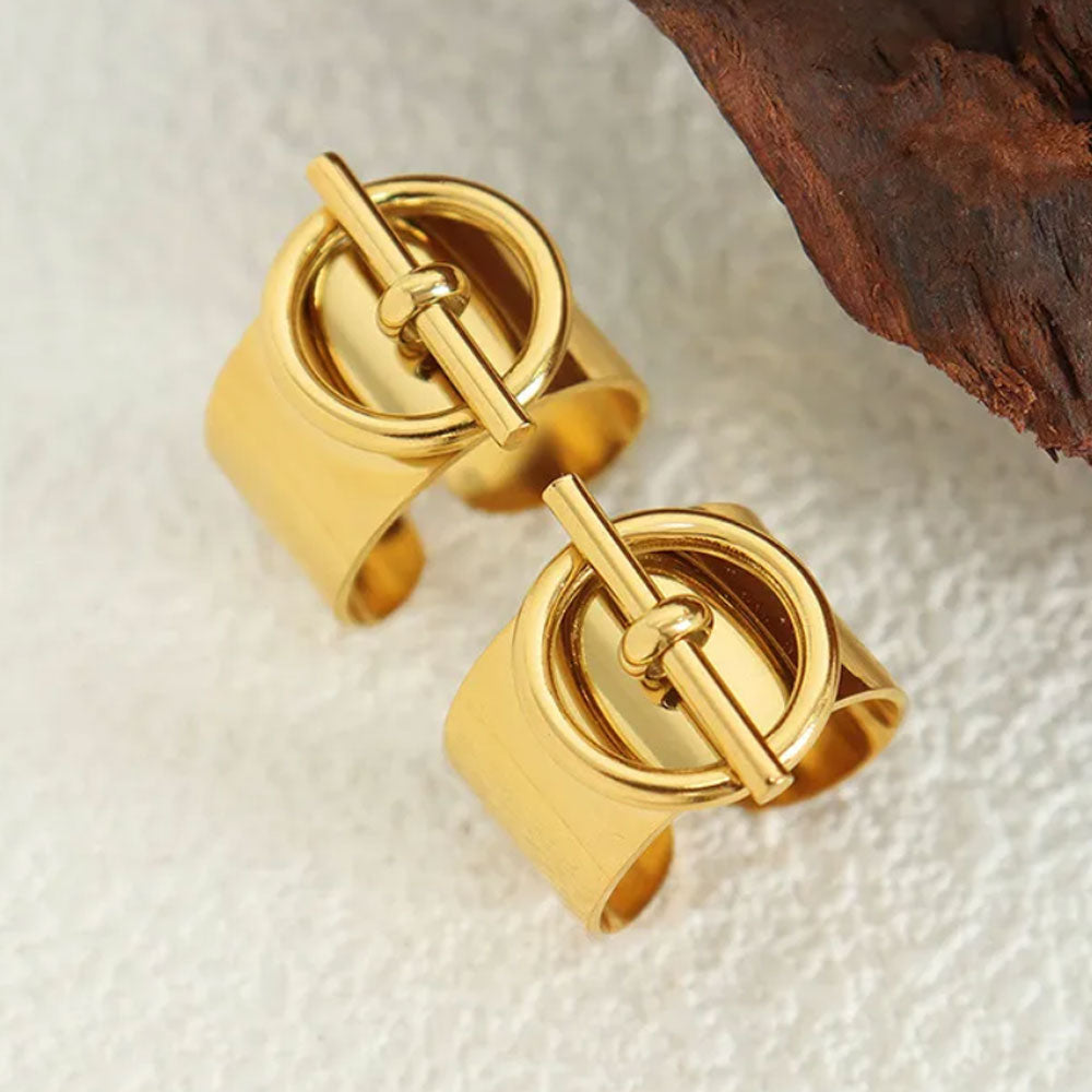 Chunky Knot Ring - 18K Gold Plated