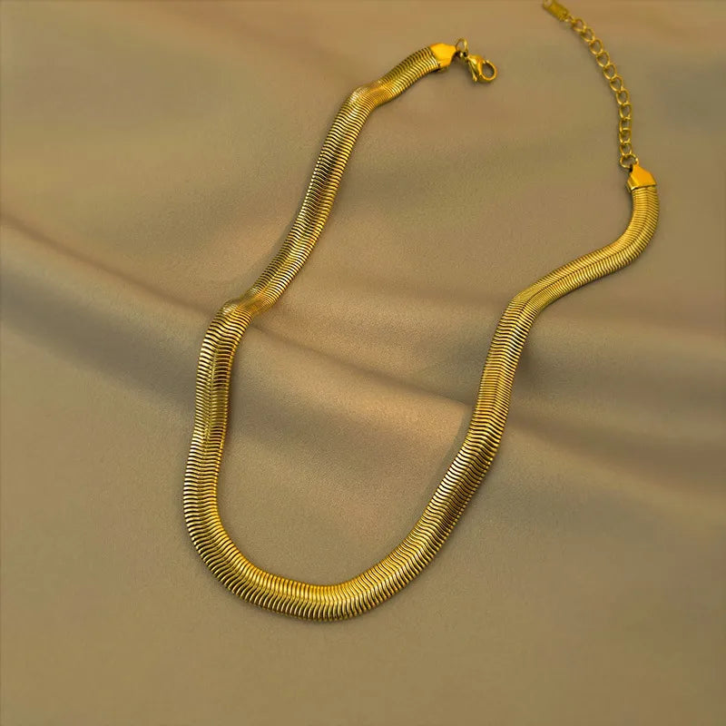 Snake Chain 18K Gold Plated - PEACHY ACCESSORIES