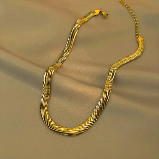 Snake Chain 18K Gold Plated - PEACHY ACCESSORIES