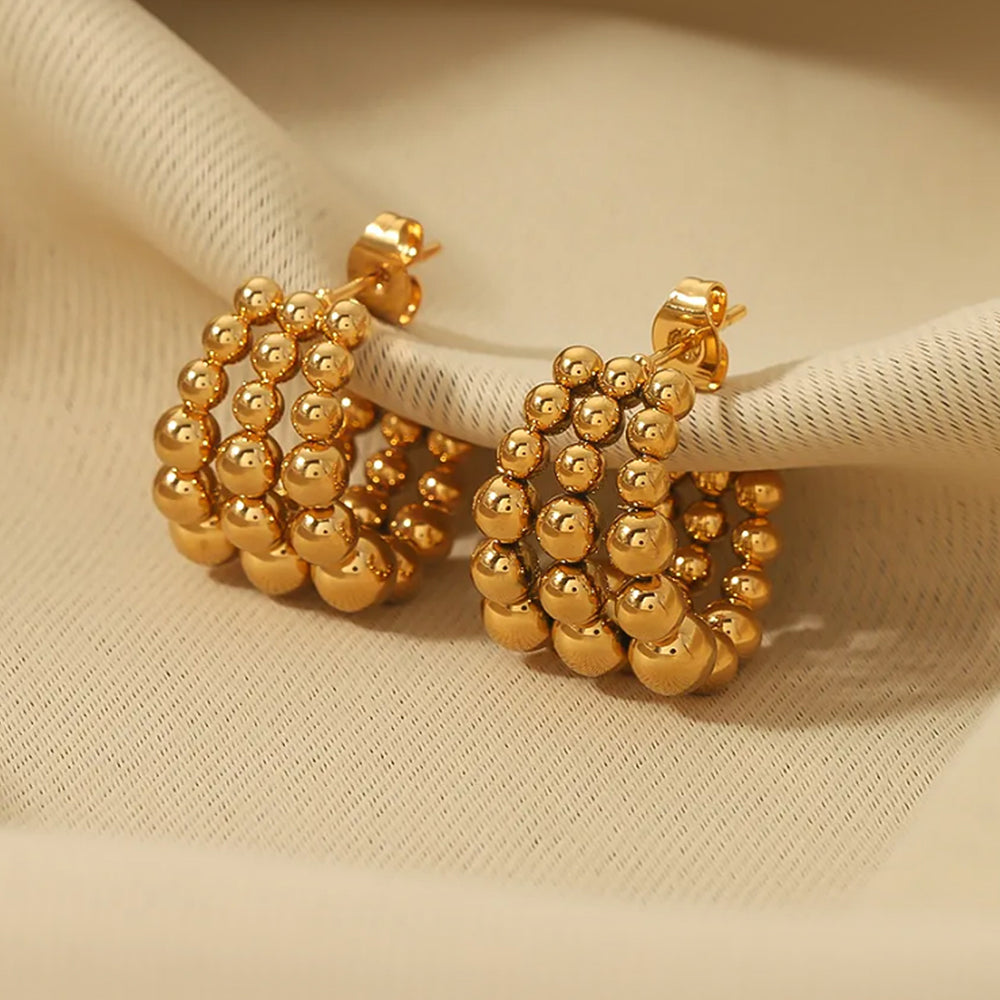 Classic Diana Hoop Earrings - 18K Gold Plated