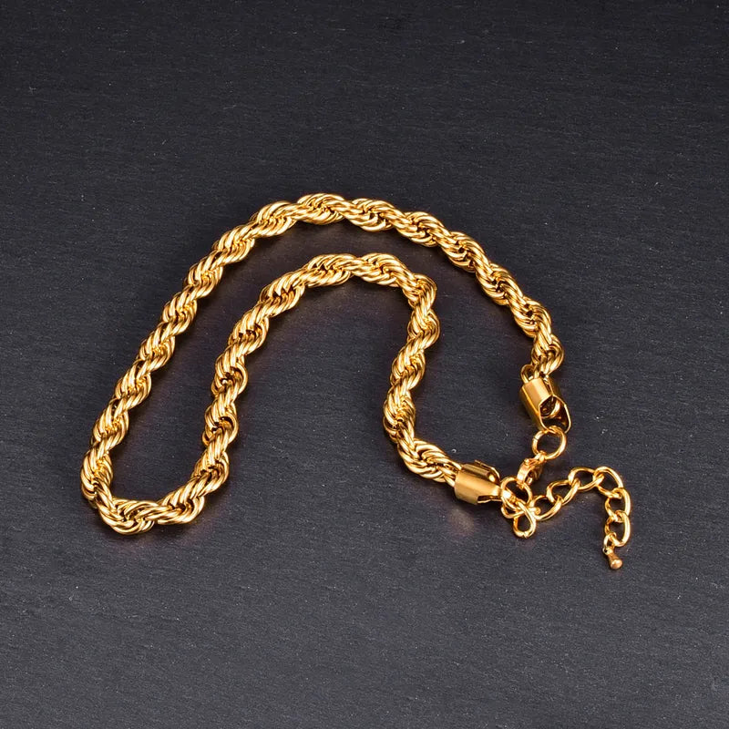 Chunky Twisted Chain - 18K Gold Plated