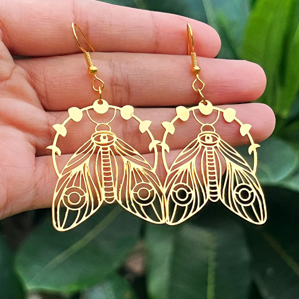Classic Moth / Bee Earring - 18K Gold Plated