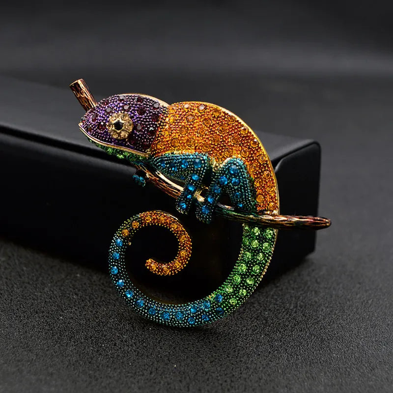 Chameleon Brooch - PEACHY ACCESSORIES