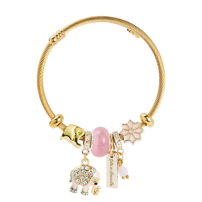 Bohemian Elephant Charm Bracelet - PEACHY ACCESSORIES