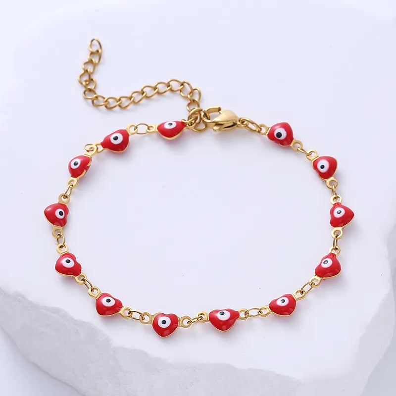 Classic Evil Eye Stainless Steel Bracelet - PEACHY ACCESSORIES