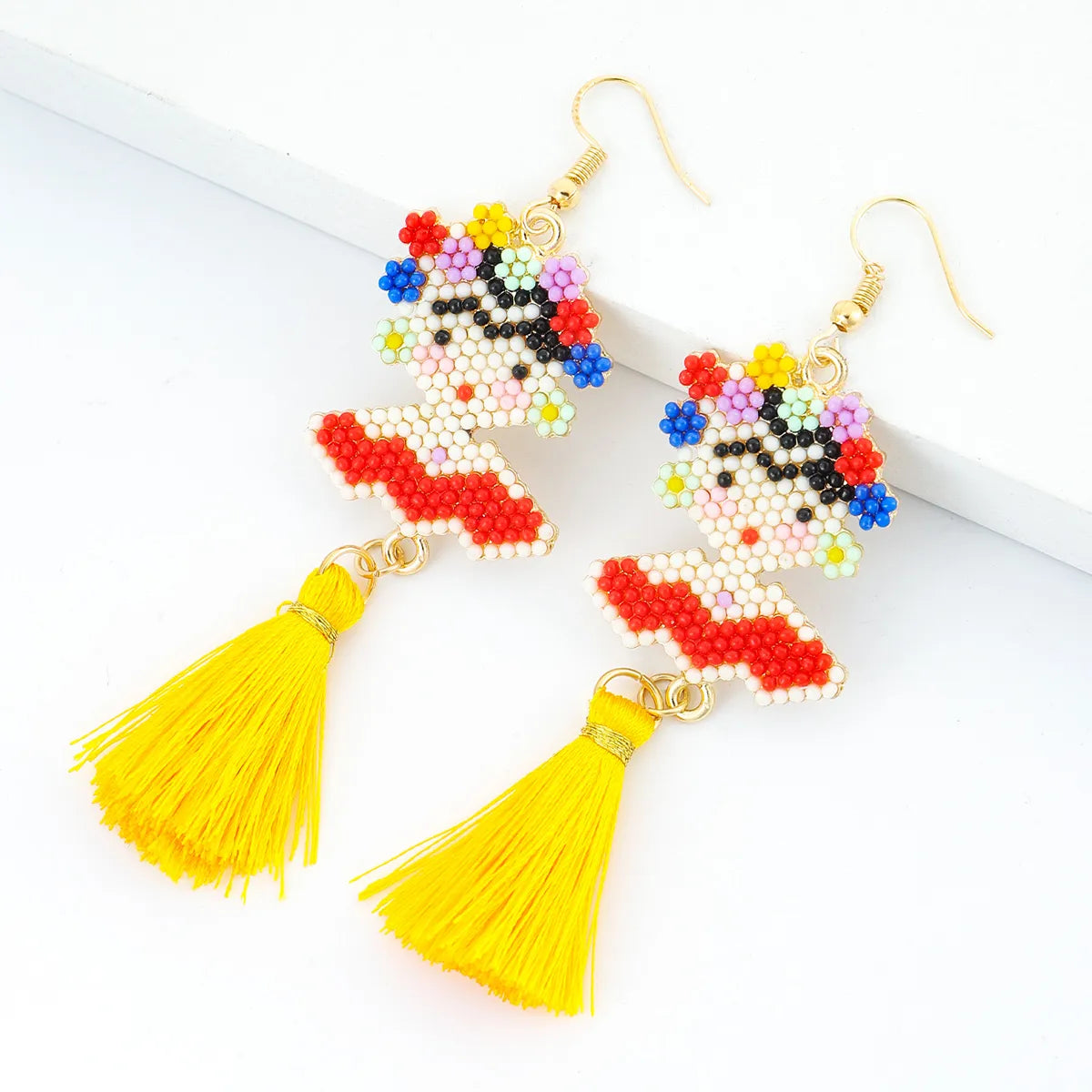 Cute Beach Beaded Tassel Handmade Earring - PEACHY ACCESSORIES