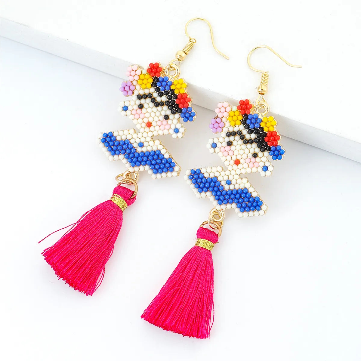 Cute Beach Beaded Tassel Handmade Earring - PEACHY ACCESSORIES