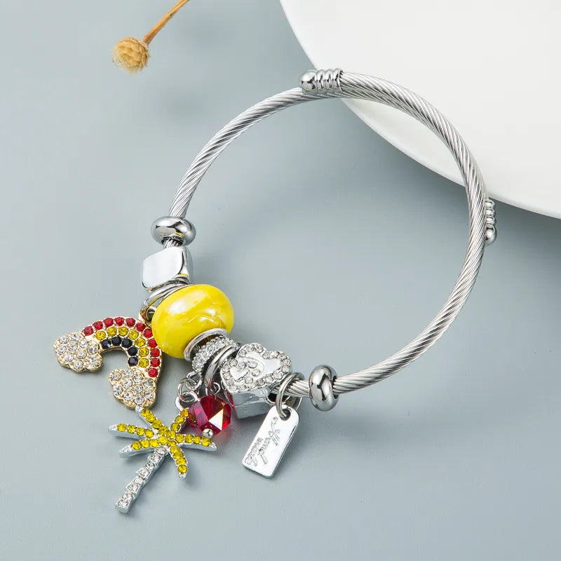 Rainbow Charm Bracelet - PEACHY ACCESSORIES