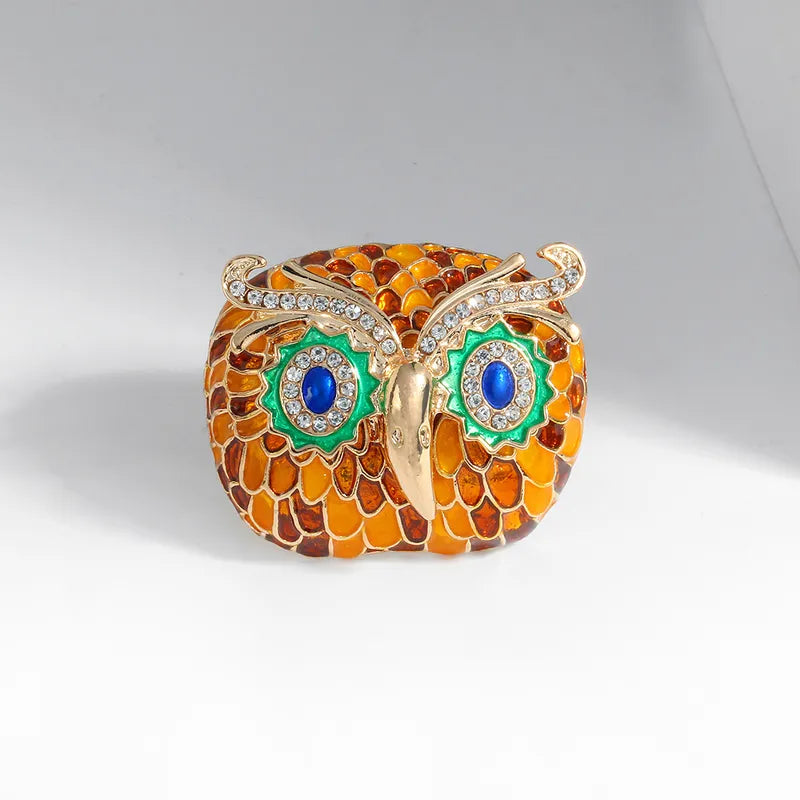 Large Owl Brooch - PEACHY ACCESSORIES