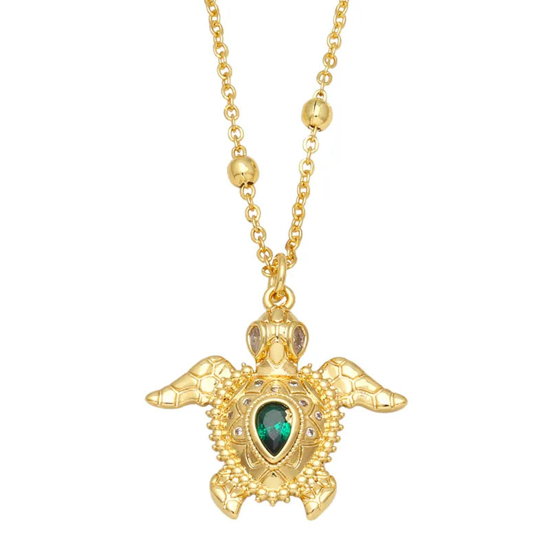 Turtle 18K Gold Plated Necklace - PEACHY ACCESSORIES