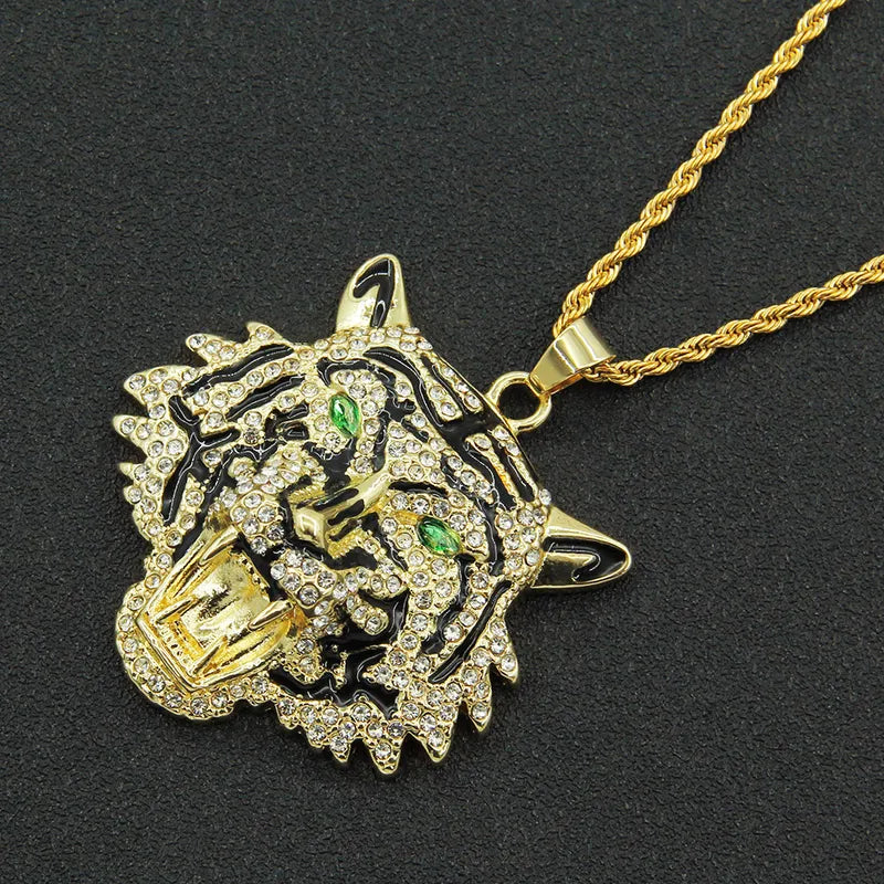 Tiger Pendent Necklace - PEACHY ACCESSORIES