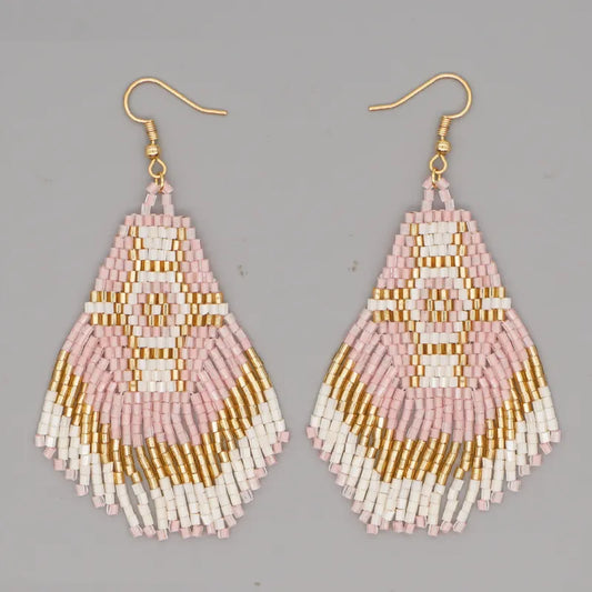 Bohemian Handmade Beaded Earrings - PEACHY ACCESSORIES