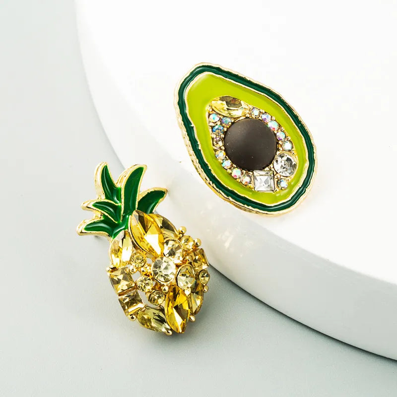 Cute Pineapple Avocado Earrings - PEACHY ACCESSORIES