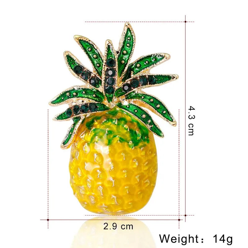 Pineapple Brooch - PEACHY ACCESSORIES