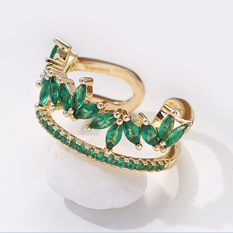 Classic 18K Gold Plated Zircon Ring