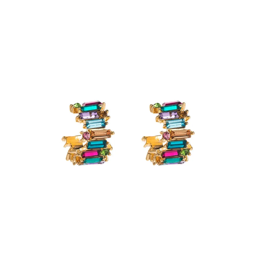 Rhinestones Ear Studs - PEACHY ACCESSORIES