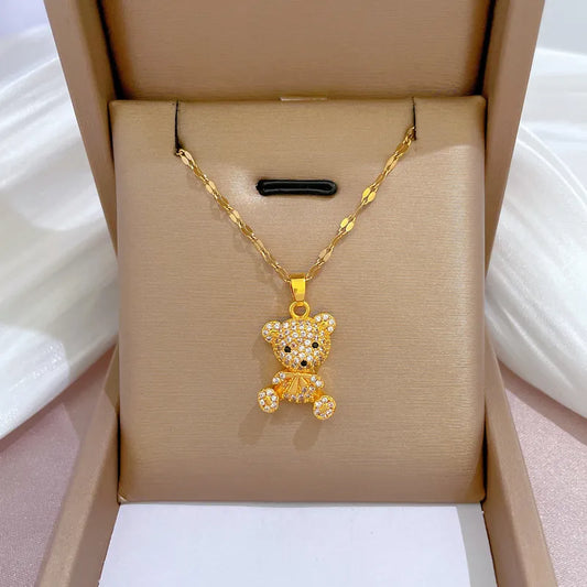 Teddy Stainless Steel Necklace - PEACHY ACCESSORIES