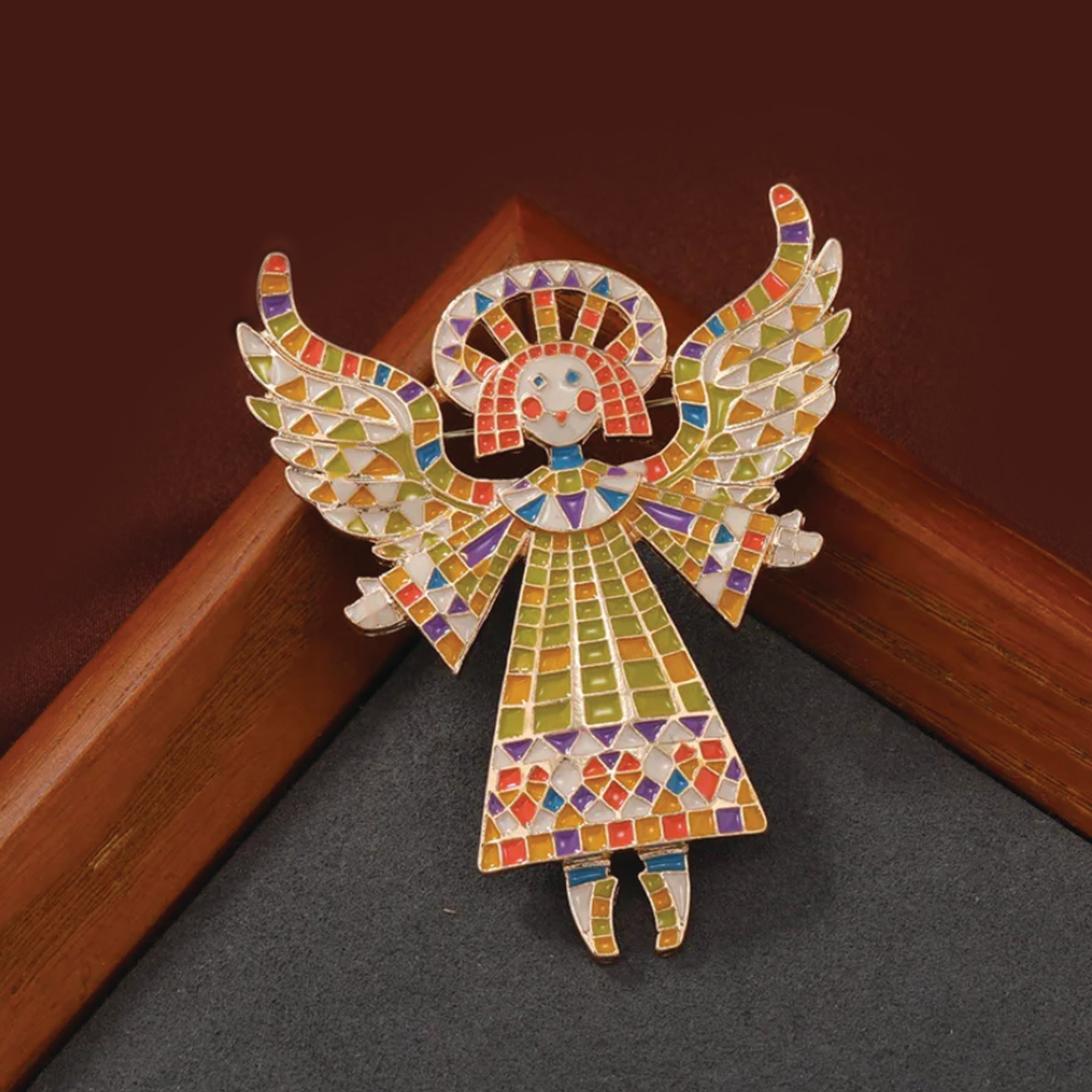 Angel Enamel Brooch - PEACHY ACCESSORIES