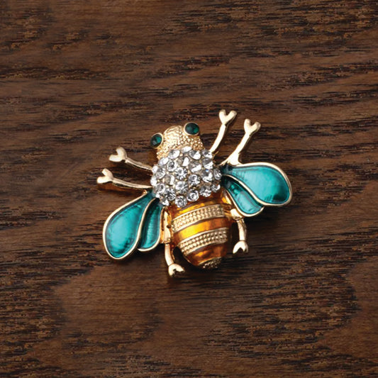 Vintage Enamel Bee Brooch
