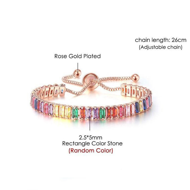 Colorful Zircon Bracelets - PEACHY ACCESSORIES