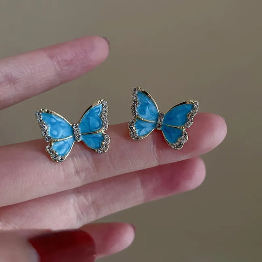 Blue Butterfly Earrings