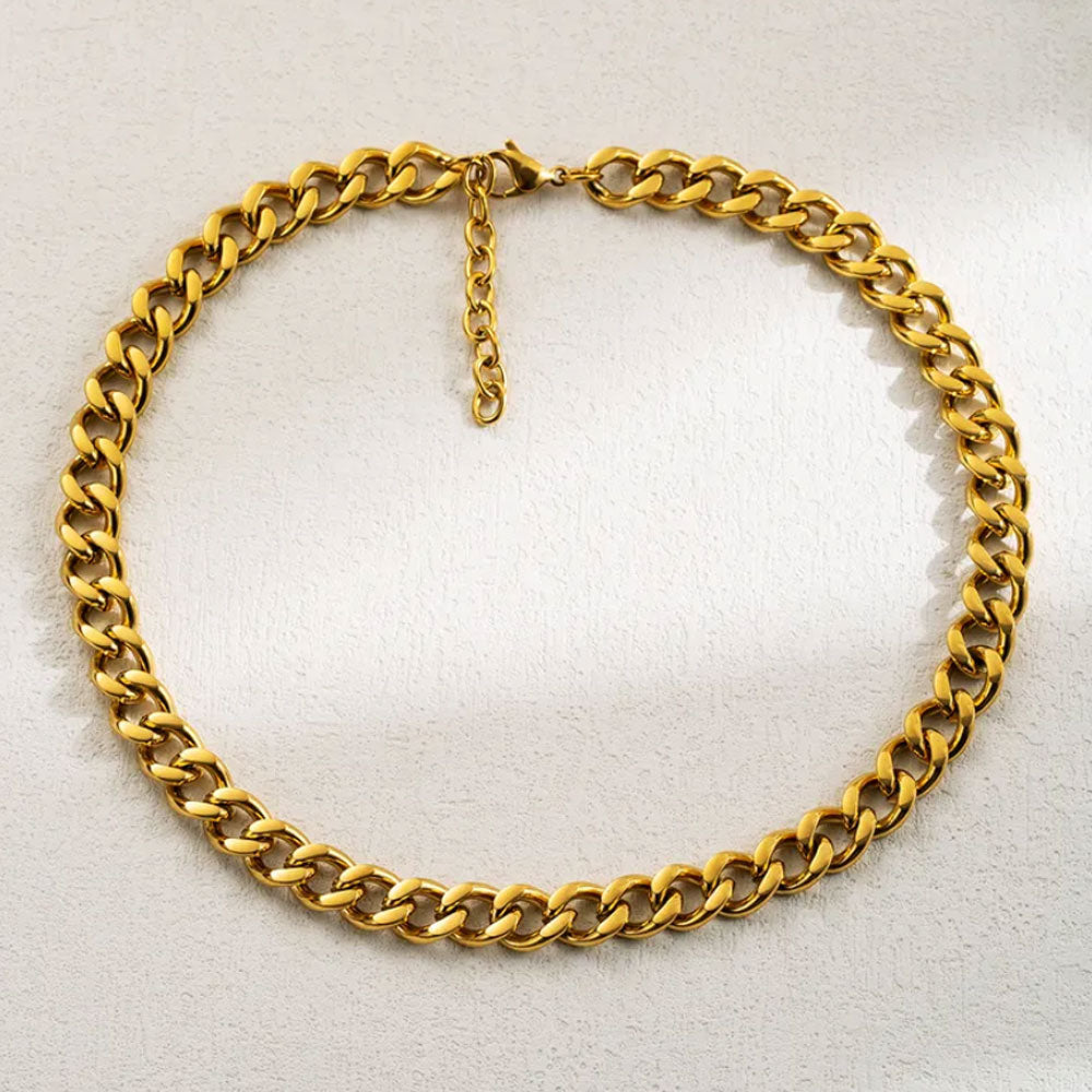 Chunky Chain Necklace - 18K Gold Plated