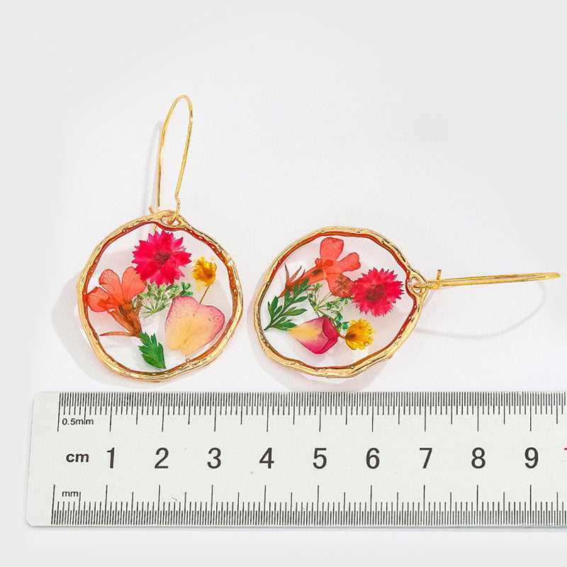 Natural Dried Flower Earrings - PEACHY ACCESSORIES