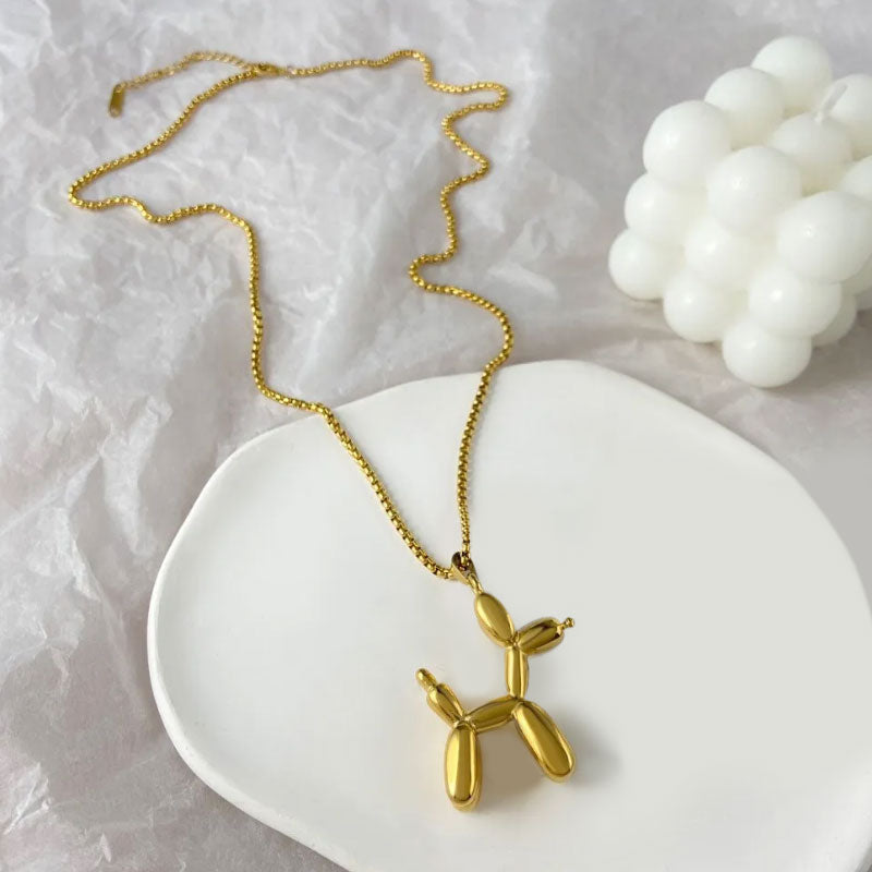 Balloon Dog Necklace - PEACHY ACCESSORIES