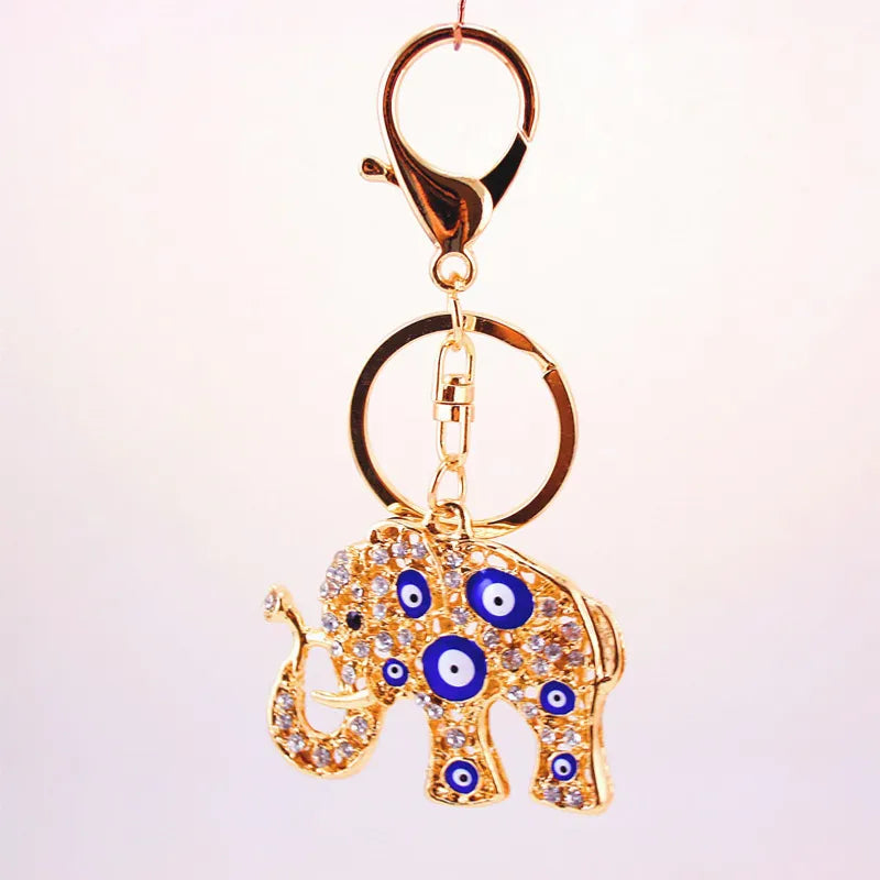 Evil Eye Lucky Elephant Premium Keychain - PEACHY ACCESSORIES