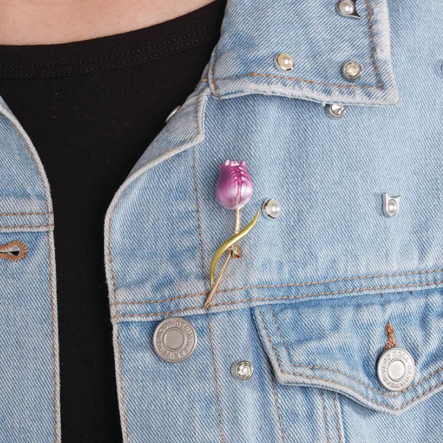 Classic Tulip Flower Brooch